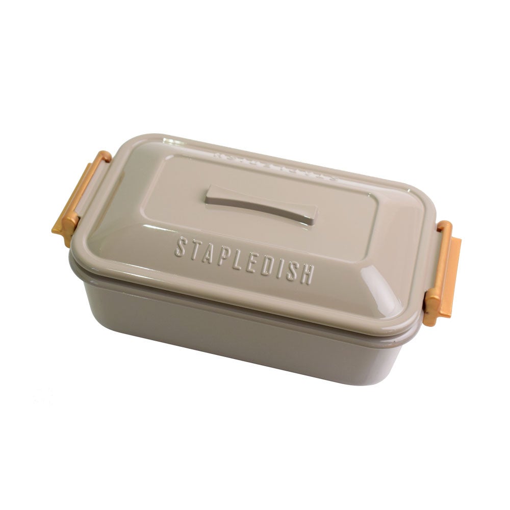 ステイプル　抗菌タイトランチ１段　グレー