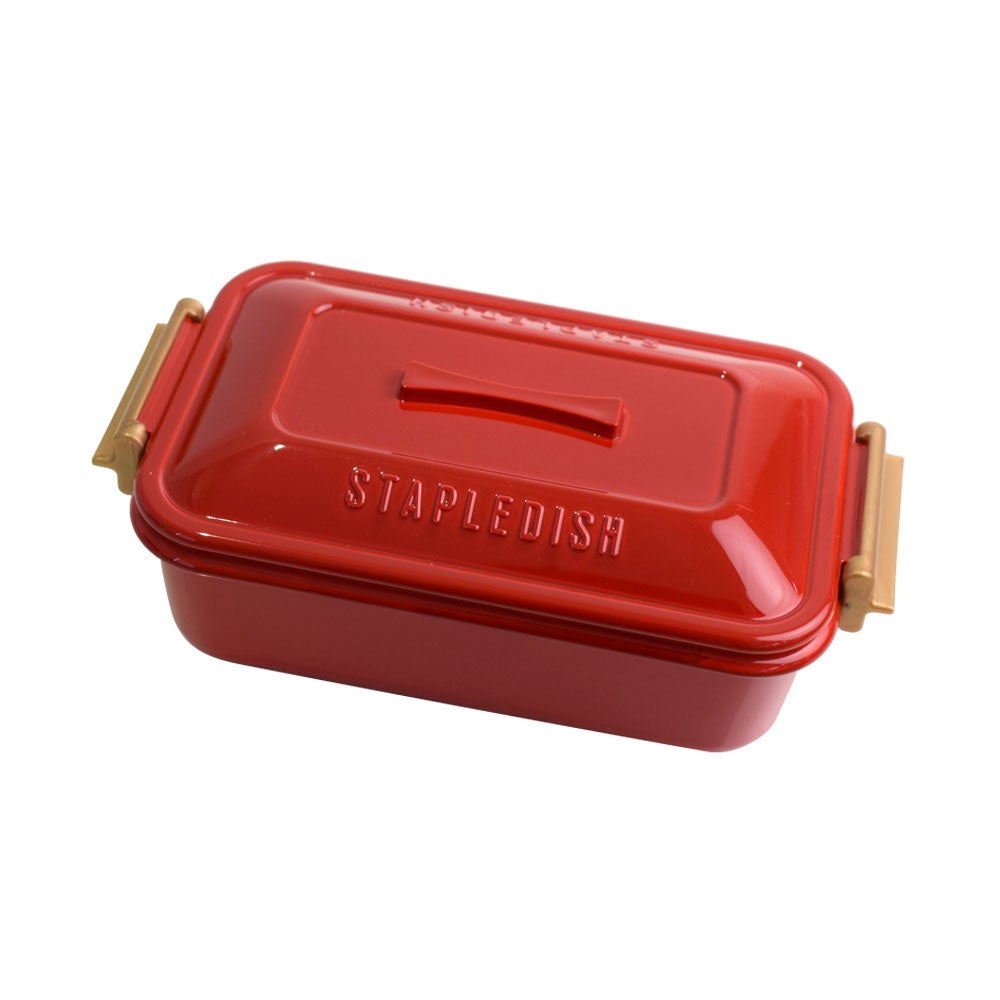 ステイプル　抗菌タイトランチ１段　レッド