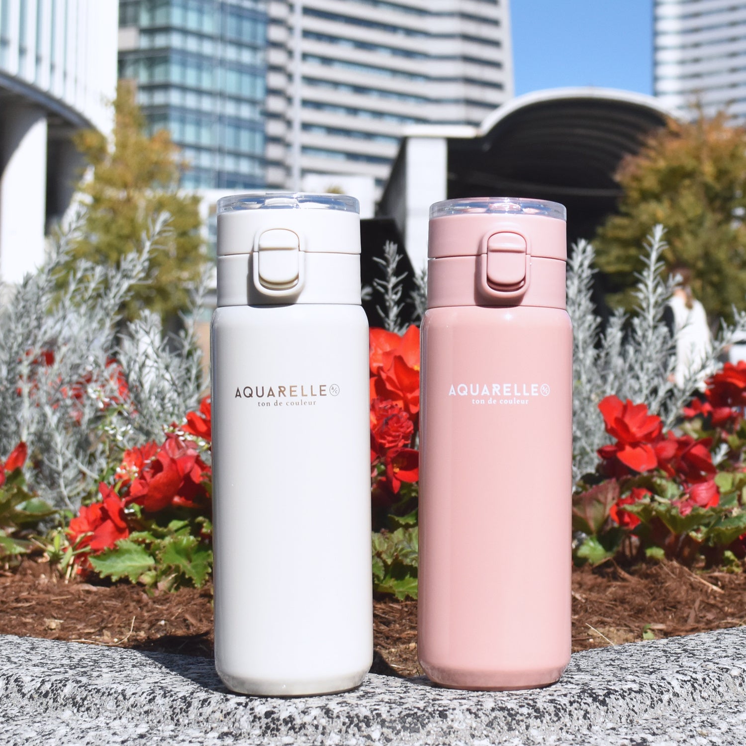 アクアレール　ステンレスワンプッシュキャリーボトル