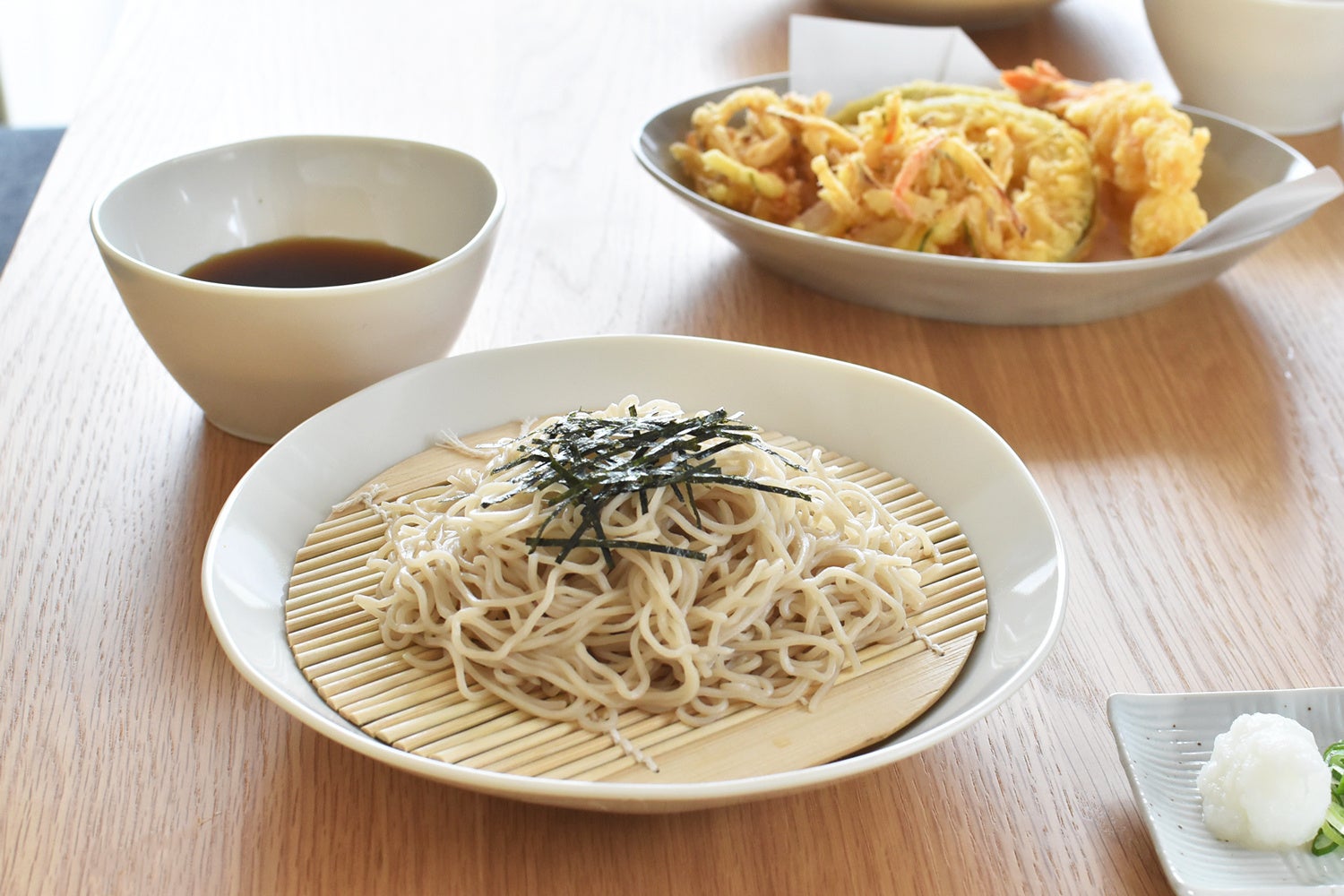 ざるそばなどに