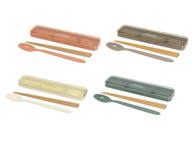 トルース　抗菌六角箸入りコンビセット