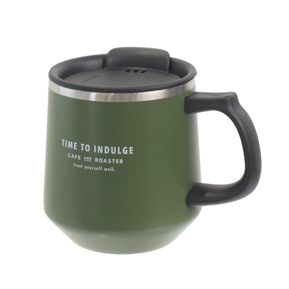 トリーツ　目盛り付ステンレスサーモマグカップ　グリーン