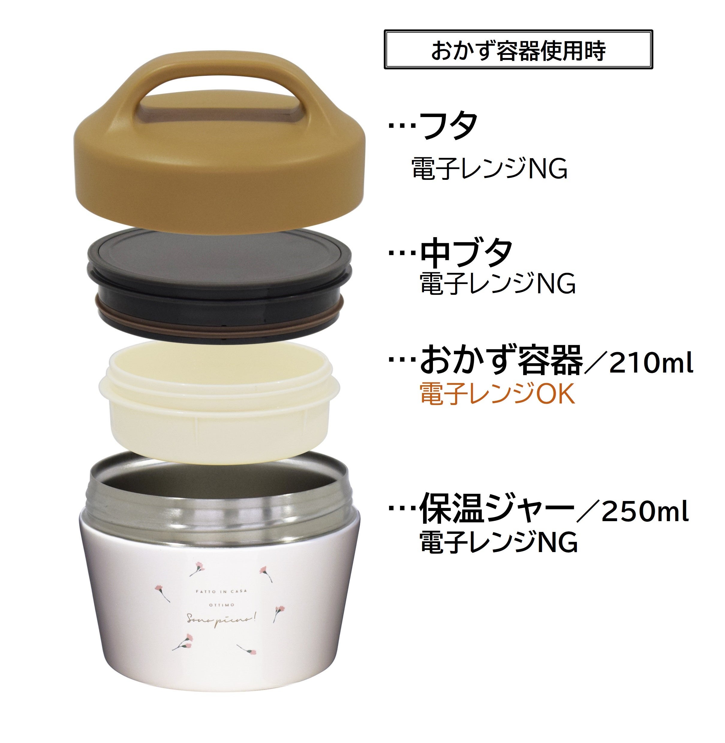 おかず容器使用時