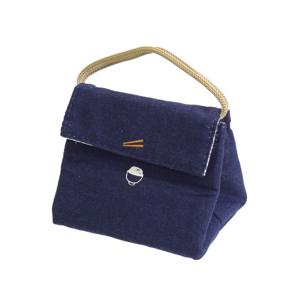 うまいや　保冷おにぎりポーチ　ネイビーブルー