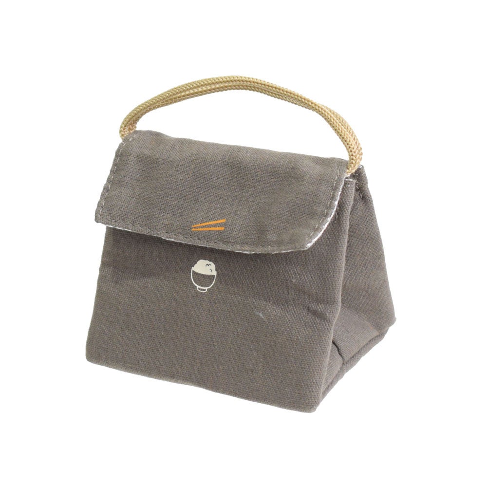 うまいや　保冷おにぎりポーチ　グレー