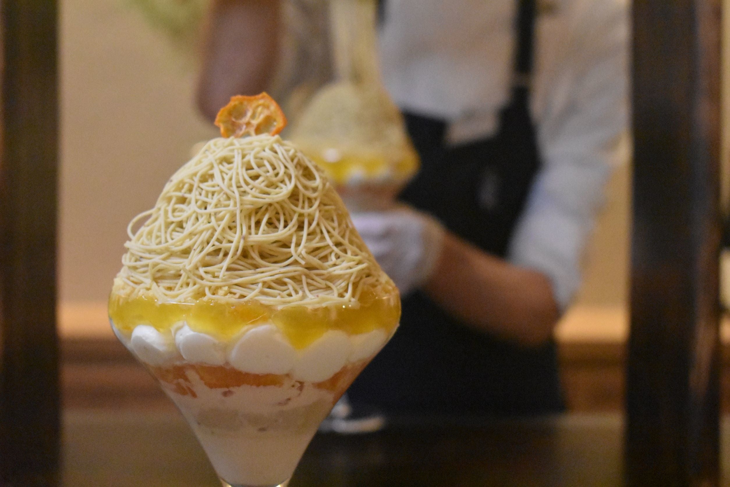 1㎜和栗と静岡産ポンカンと静岡産みかんのモンブランパフェ（期間限定）【イートイン専用】