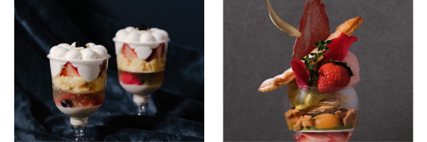 高級パフェのテイクアウト商品も2種類（食べ歩き用とお持ち帰り用）を販売予定　※画像はイメージ