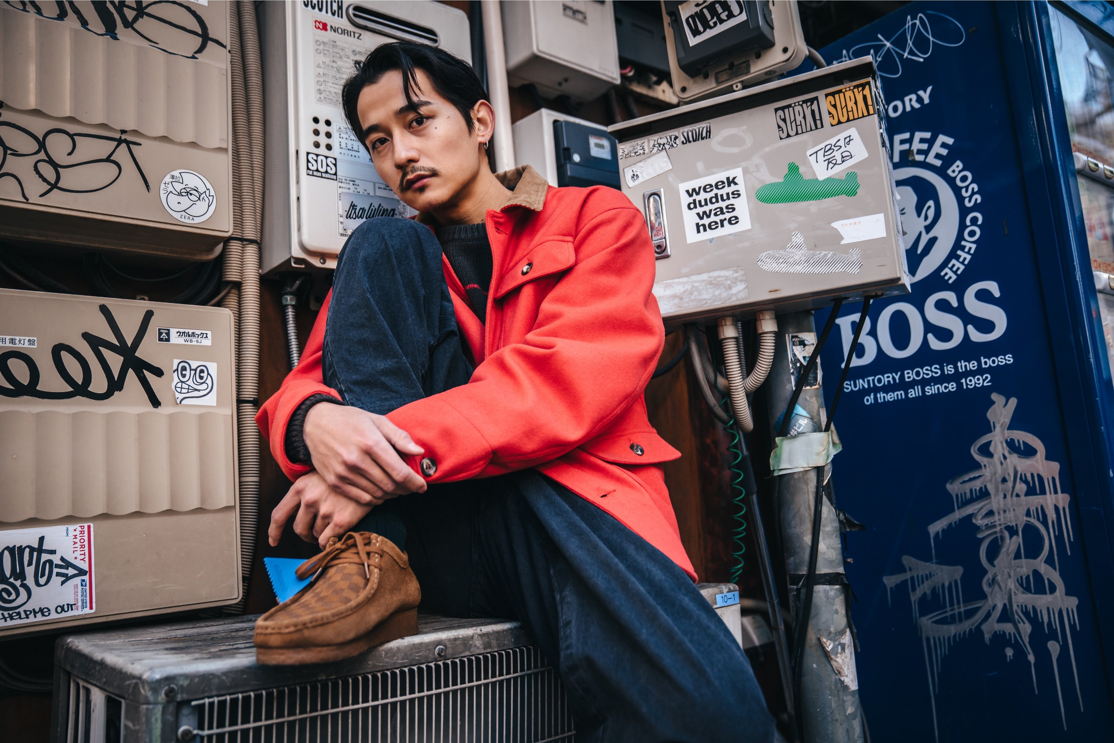 F-LAGSTUF-F”がカスタムを施したatmos × F-LAGSTUF-F × Clarks