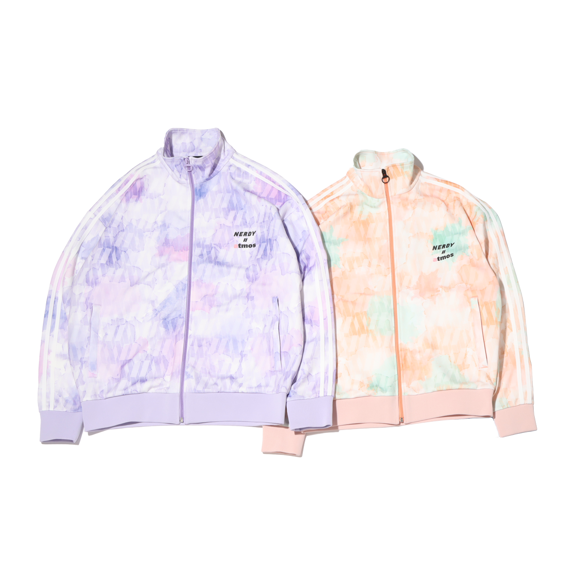 NERDY ミント　セットアップ NERDY atmos pinkコラボ ベロアジャージ セットアップ 希少色