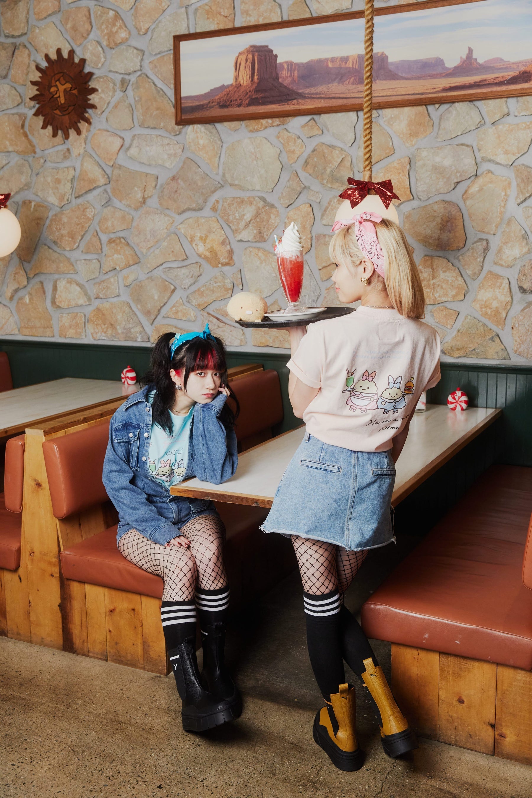 スカート old honey プリントマキシスカート（Home）