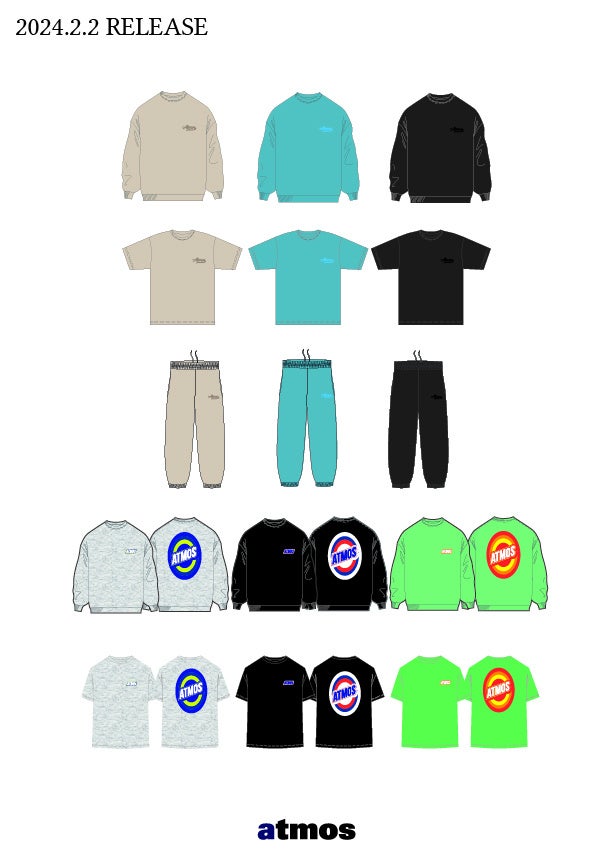 atmosアパレルライン「2024 Spring/Summer Collection」が完成