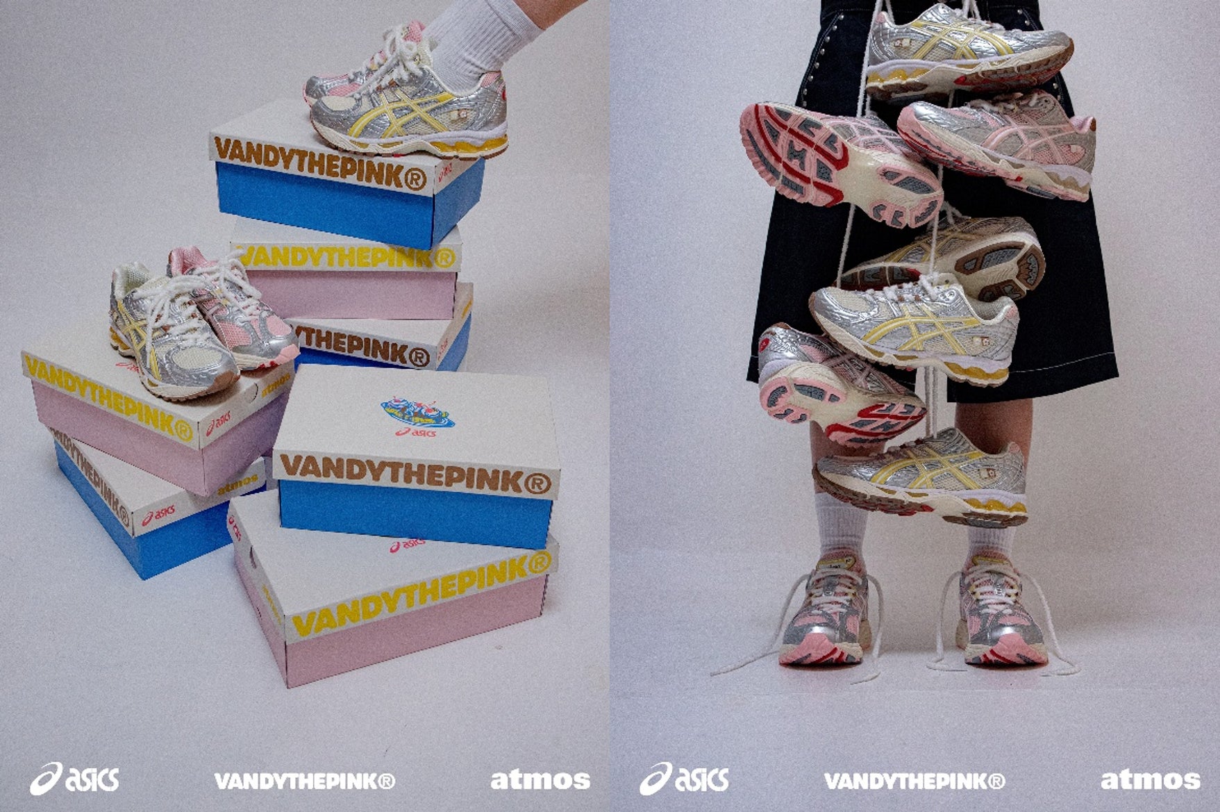 atmos」「Asics Sportstyle」「VANDYTHEPINK」の3社初共演 | Foot atmos」「Asics Sportstyle」「VANDYTHEPINK」の3社初共演 | Foot