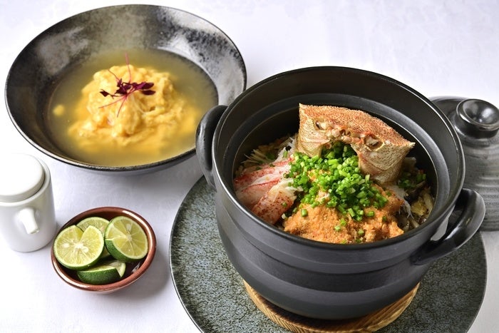 二種カニの炊き込みカルローズ とろとろ玉子餡掛け天津飯仕立て（イメージ）