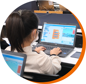 Scratchでブルーカーボンチャレンジ！