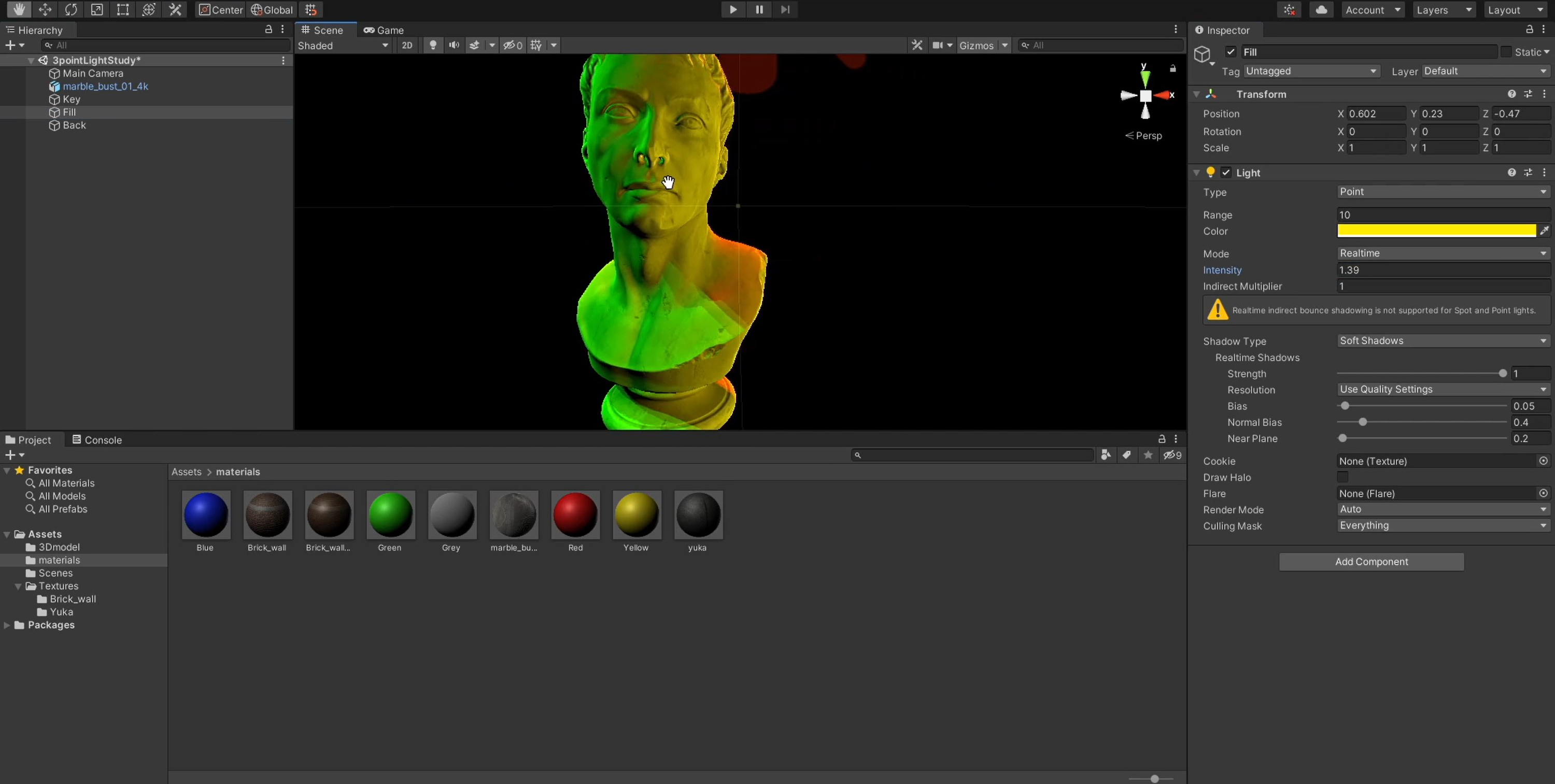 Unity基礎講座（操作画面例）