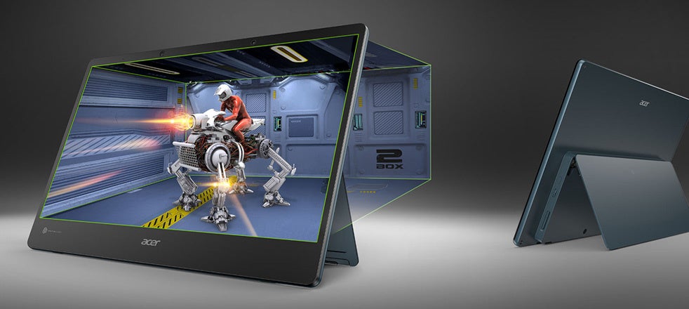 本日発売！モニターでも裸眼による3D立体視を実現！15.6インチ