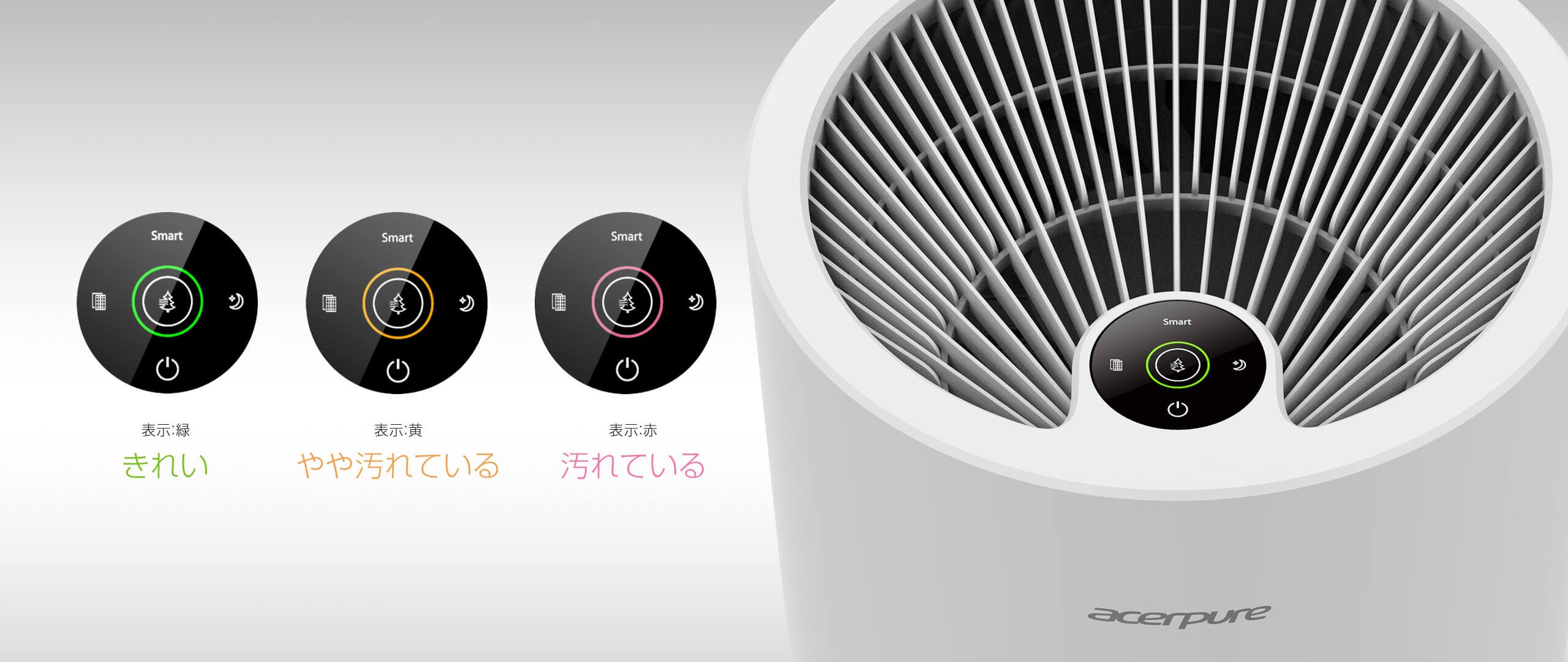 【新品未使用】acerpure 空気清浄機 （AP552-10W） Acerpure