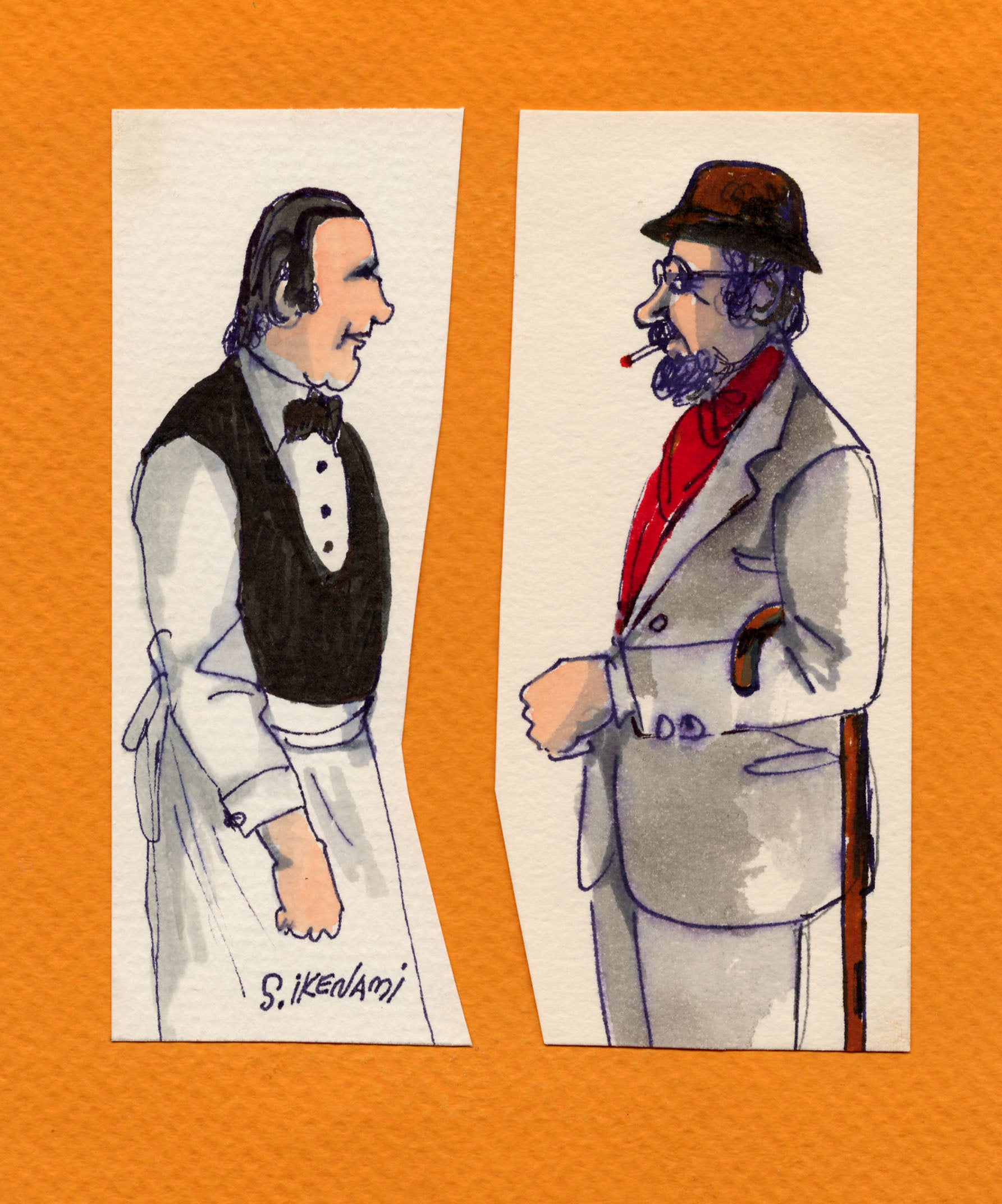 「紳士と給仕」 1981年制作