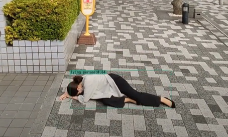 転倒検知のイメージ