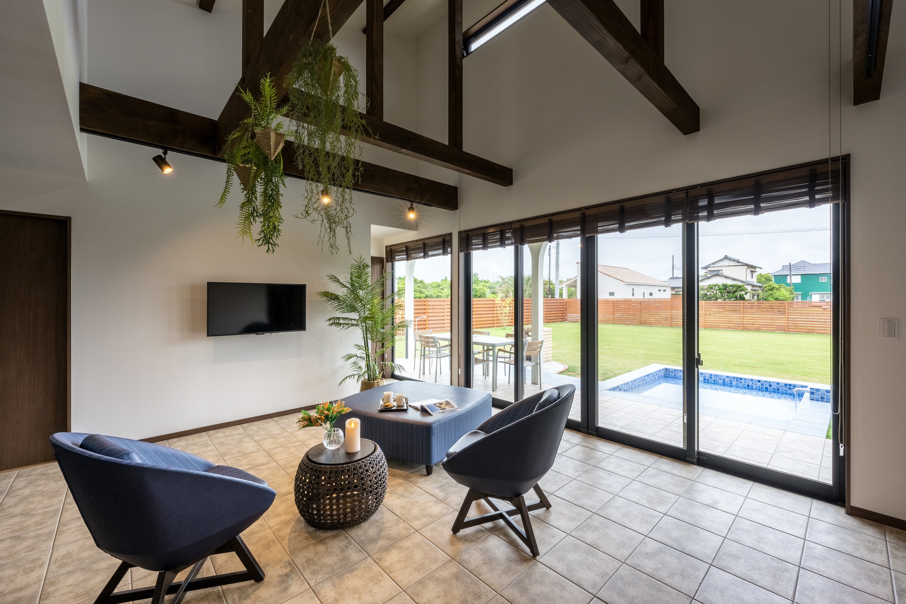 SEAリビング 床暖房完備 滑り止めタイル