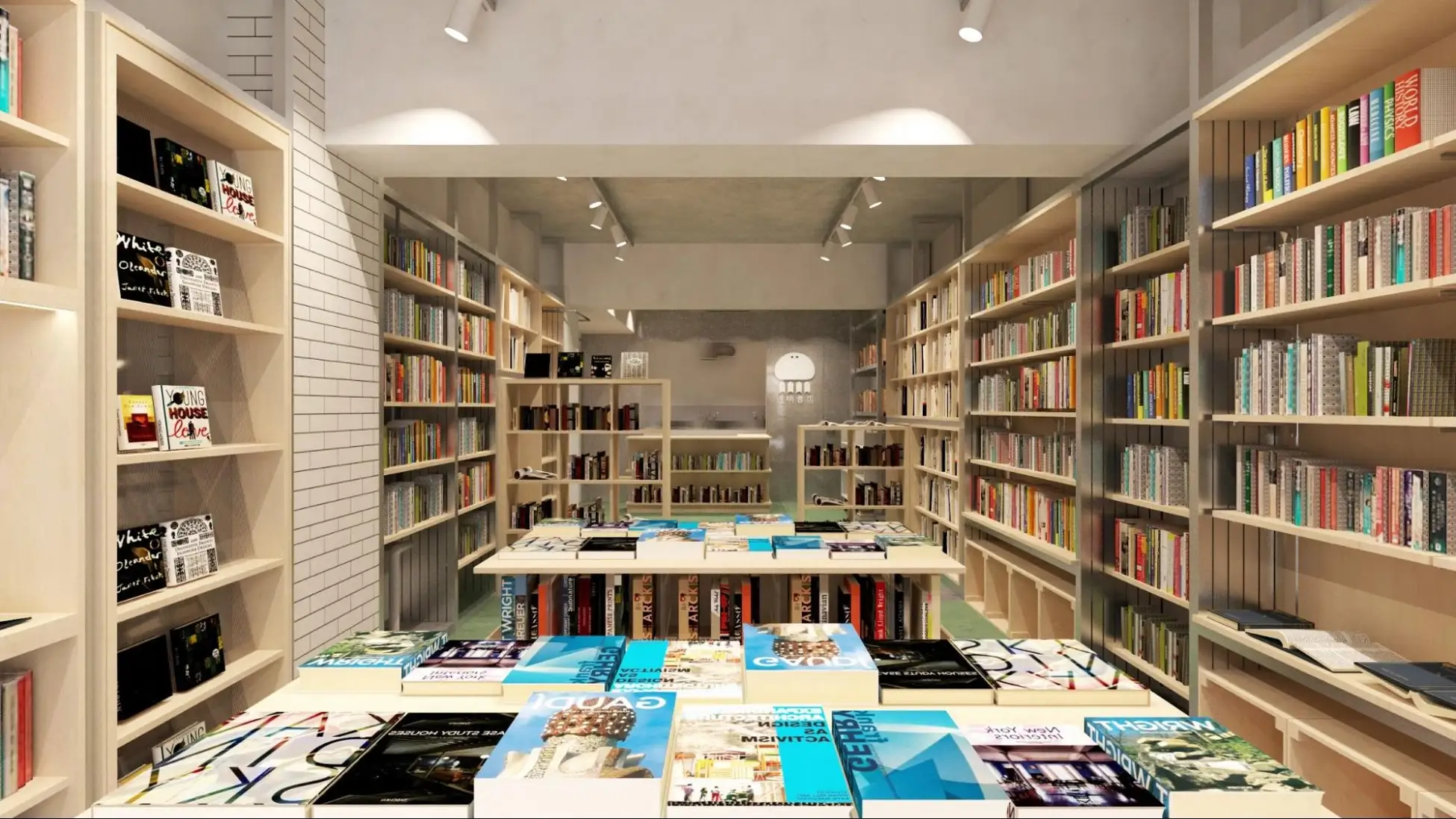 「透明書店」店内イメージ