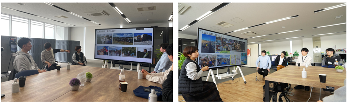 スモールビジネスオーナーたちと移住や福島暮らしについて話す参加者