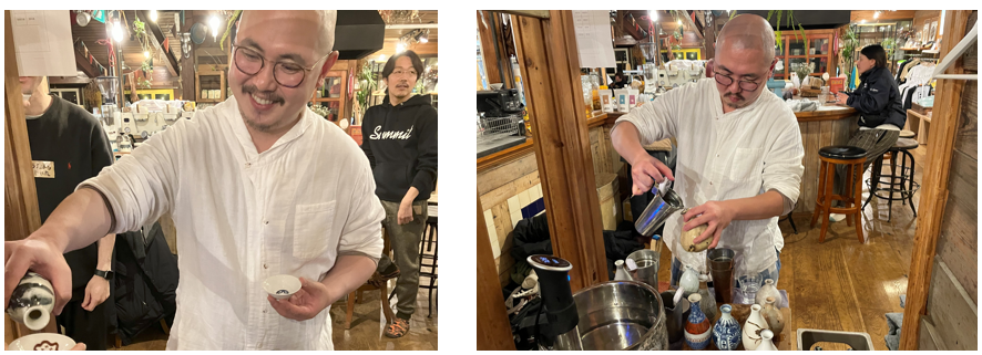 「熱燗DJ」のつけたろうさんによる振る舞い酒