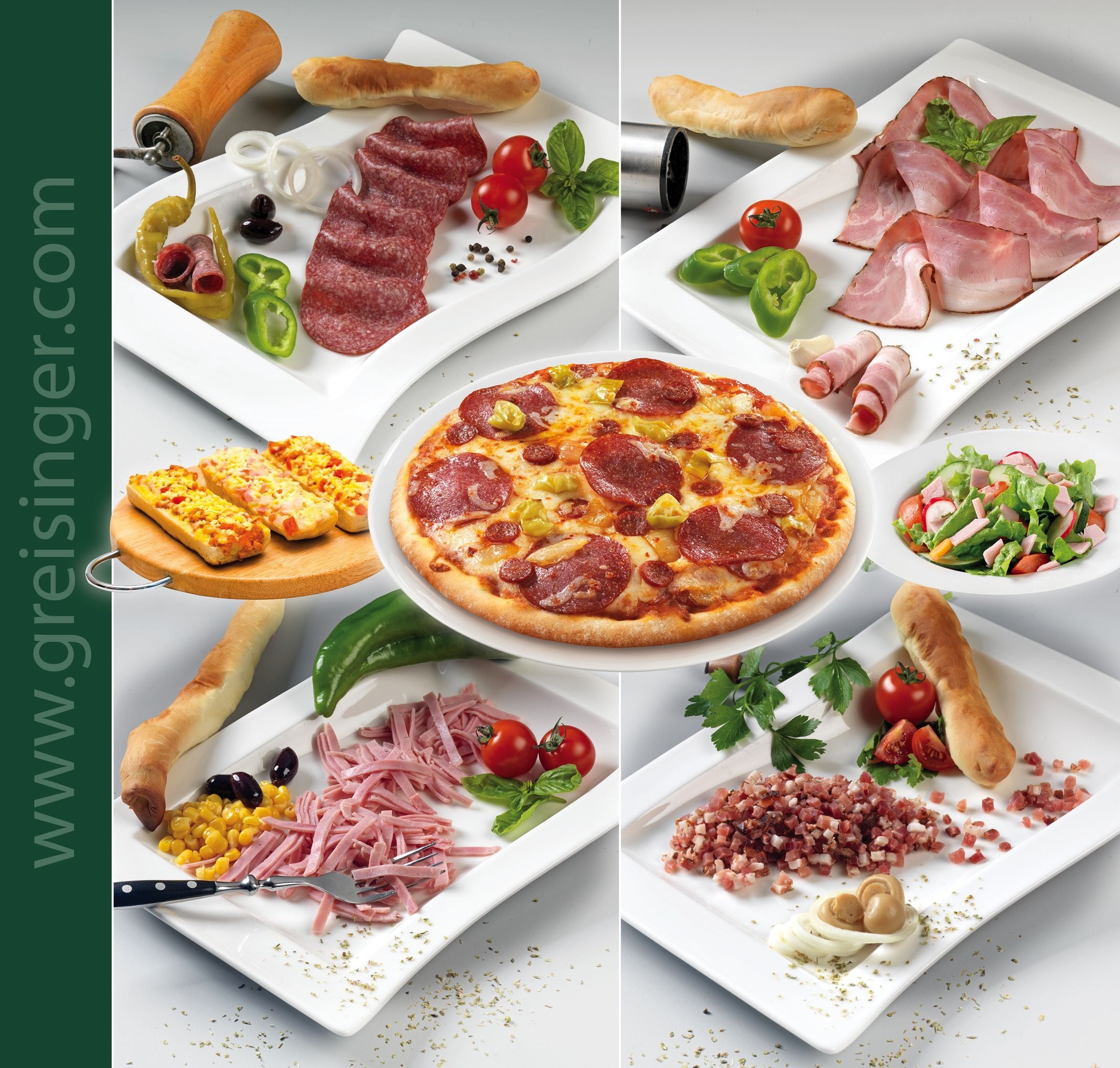 グライジンガー社の加工食肉製品 ©Greisinger