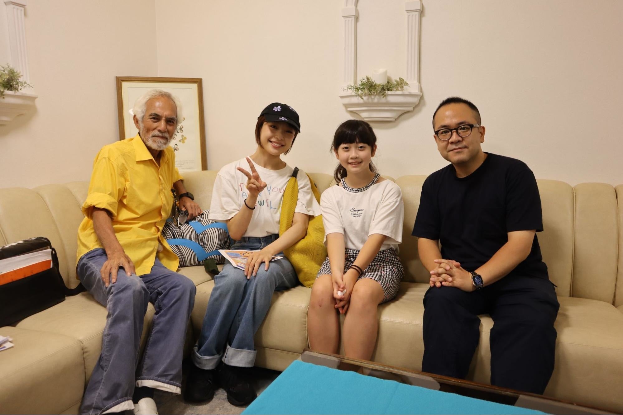 左から、堀田眞三さん、芋生悠さん、鹿野瑠南さん、諸江亮監督