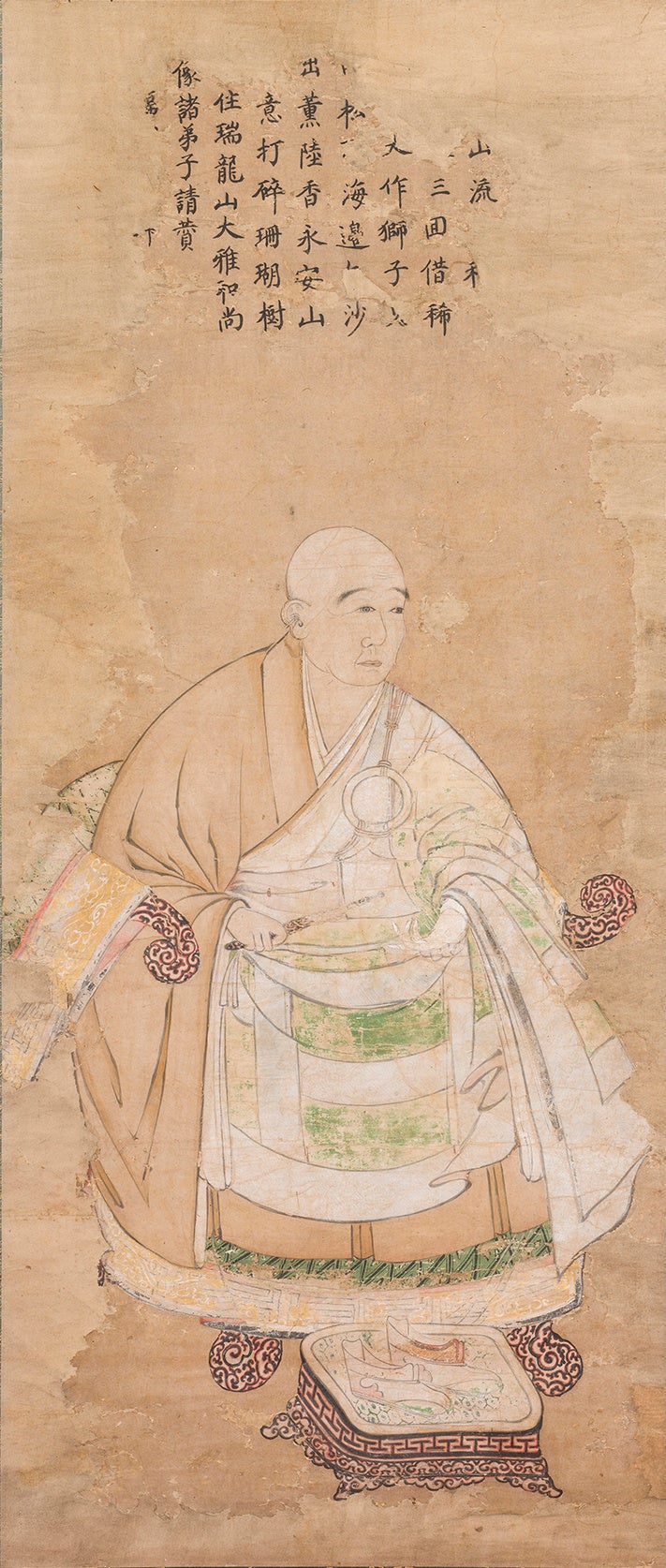 《大雅省音像》　紙本・着色　室町時代　龍隠庵