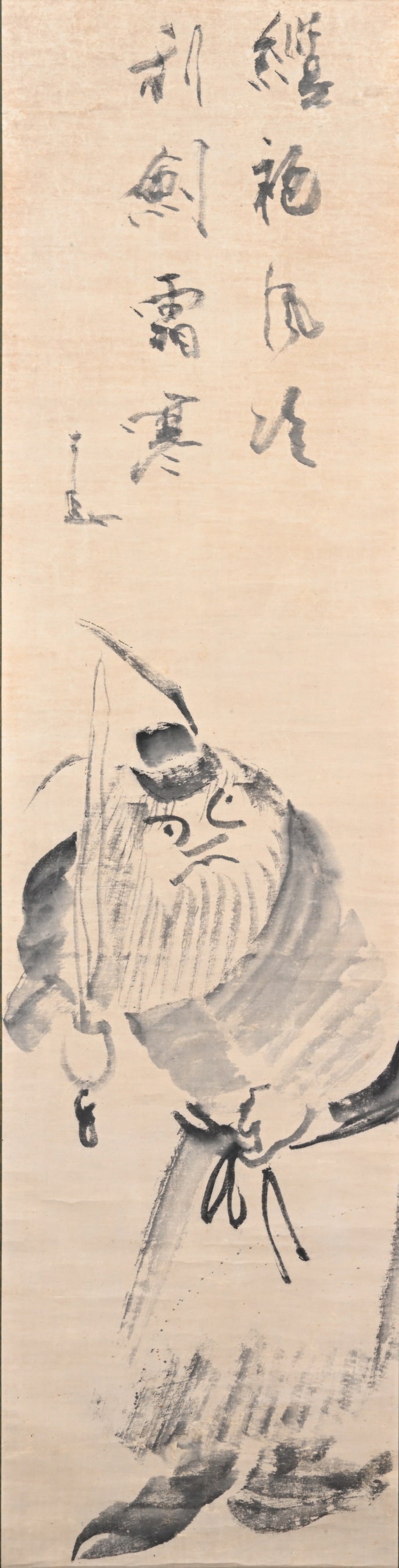 仙厓義梵 画賛《鍾馗図》　紙本・墨画　江戸時代　寳林寺