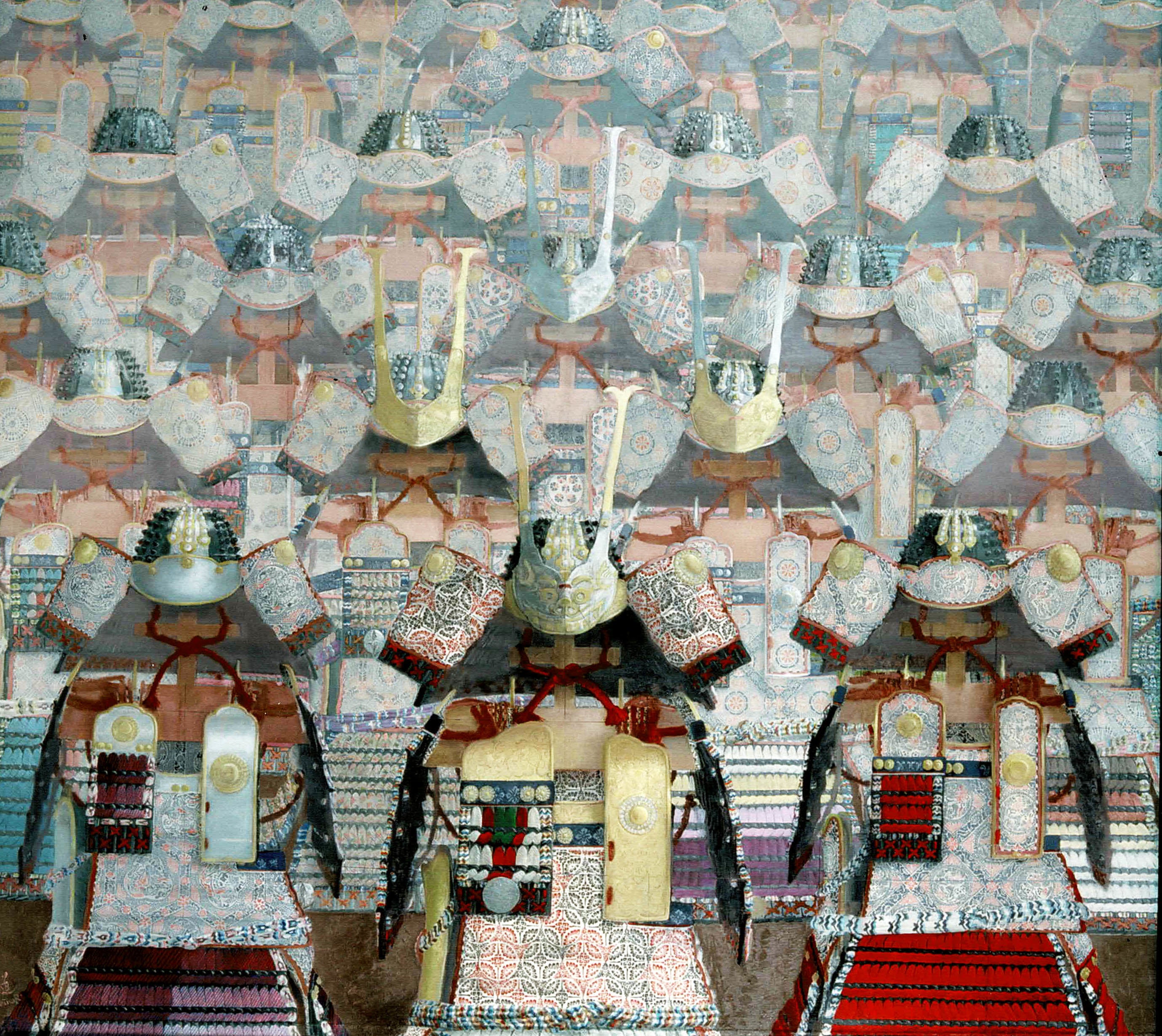 群鎧図（山田道則氏画）