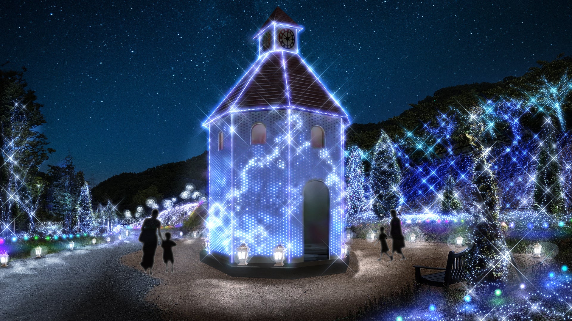 白銀の森 時計塔