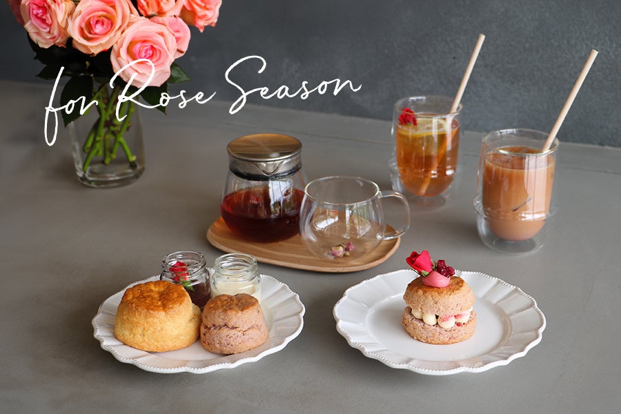 ローズ紅茶とスコーン
