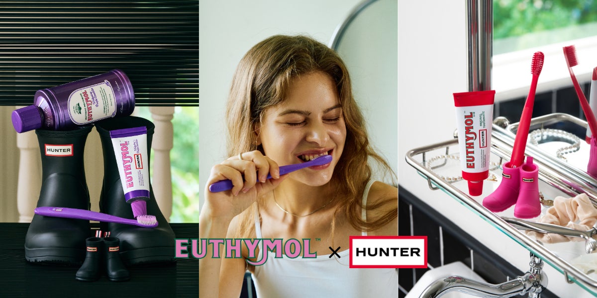 英国発の「EUTHYMOL」×「HUNTER」が初コラボ バッグやマグ付きの限定 英国発の「EUTHYMOL」×「HUNTER」が初コラボ バッグやマグ付きの限定
