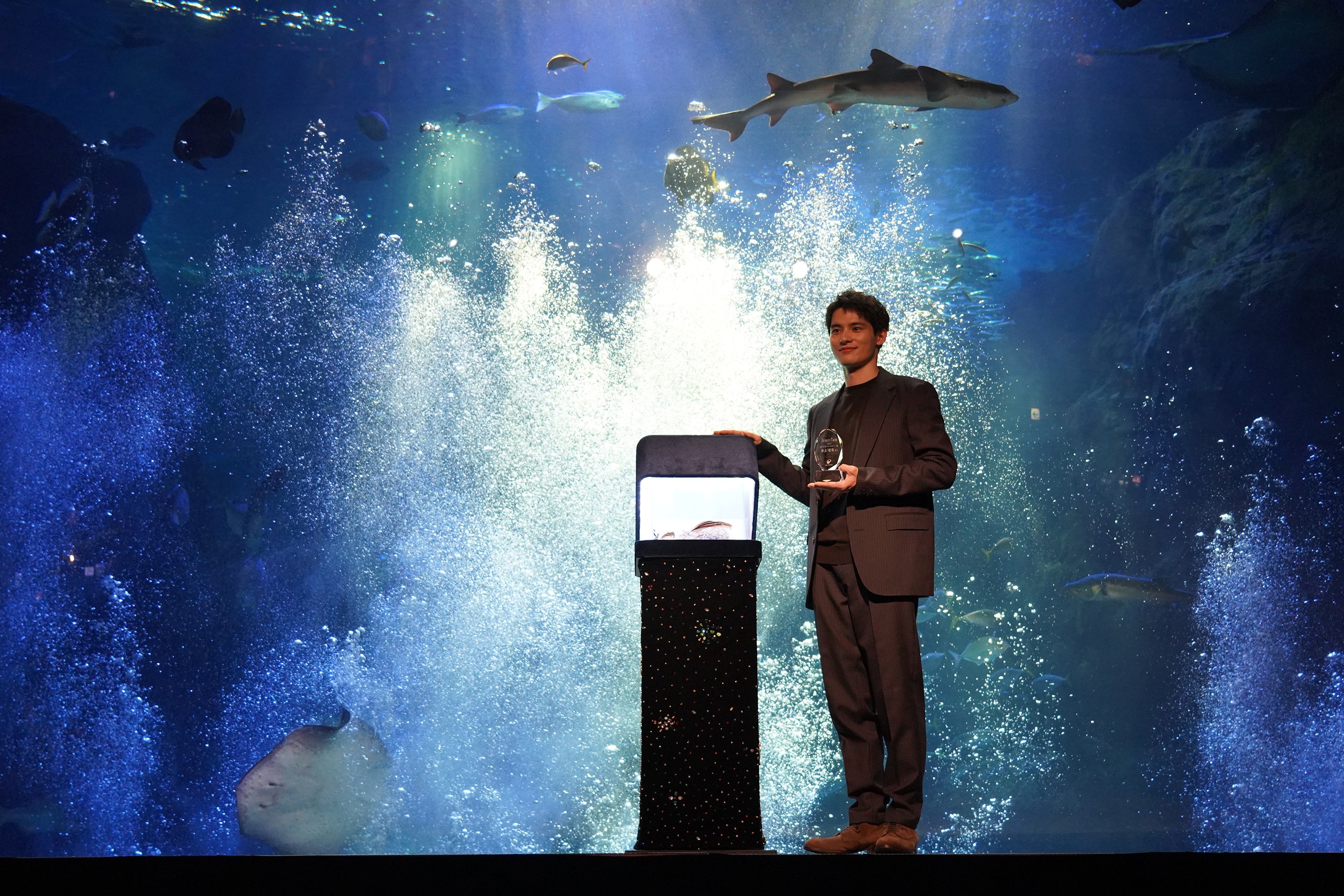 Jewerium 特別水槽のお披露目と「泡のひととき」の演出