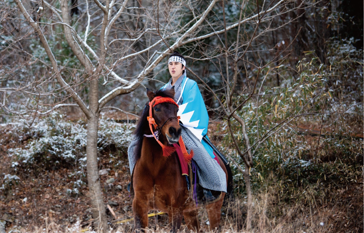 騎馬に乗る新撰組局長「近藤勇」