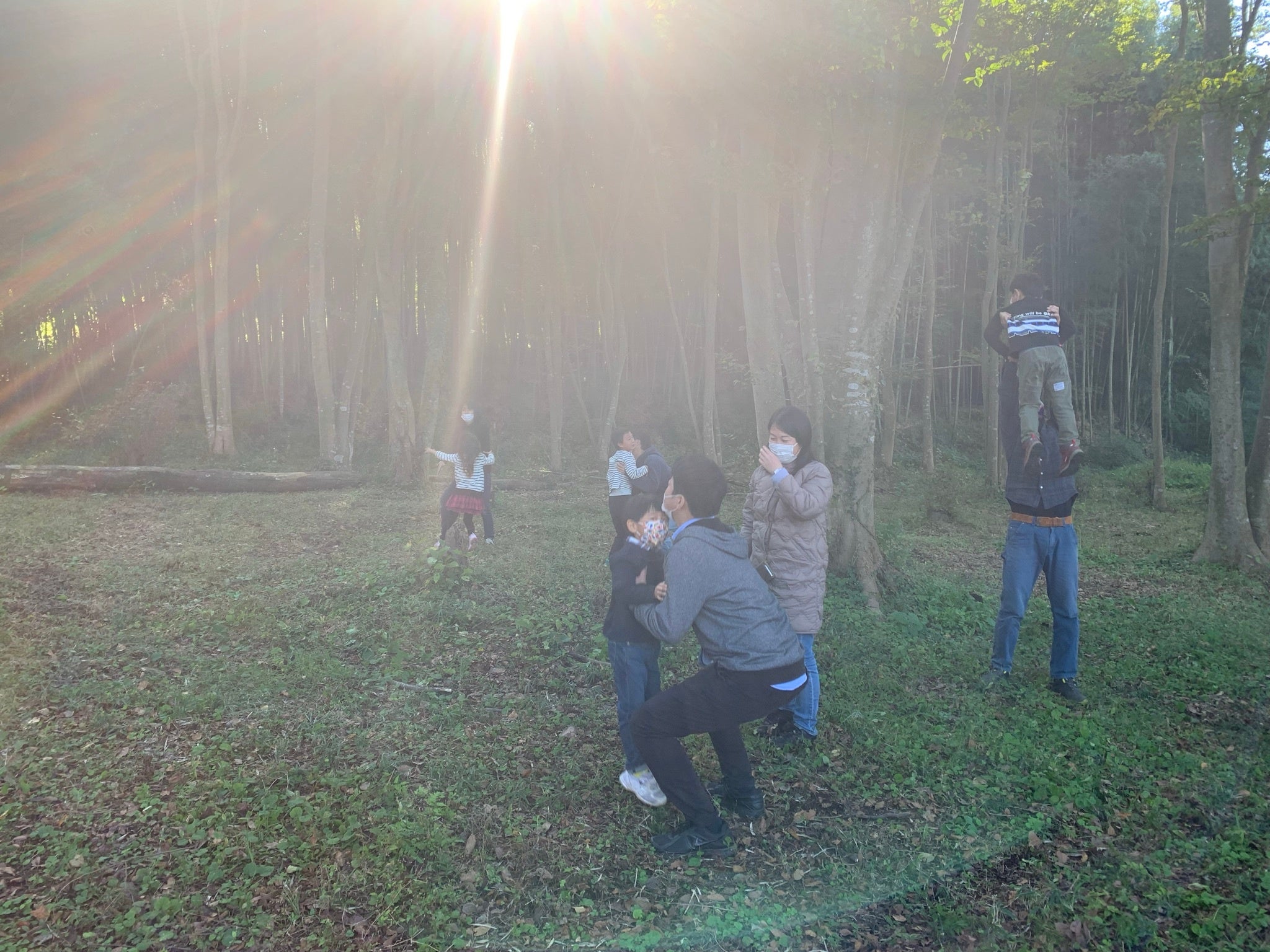 ▲地形を生かしたエクササイズの様子