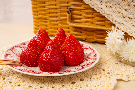 △栃木県を代表するいちごの品種「とちおとめ」 