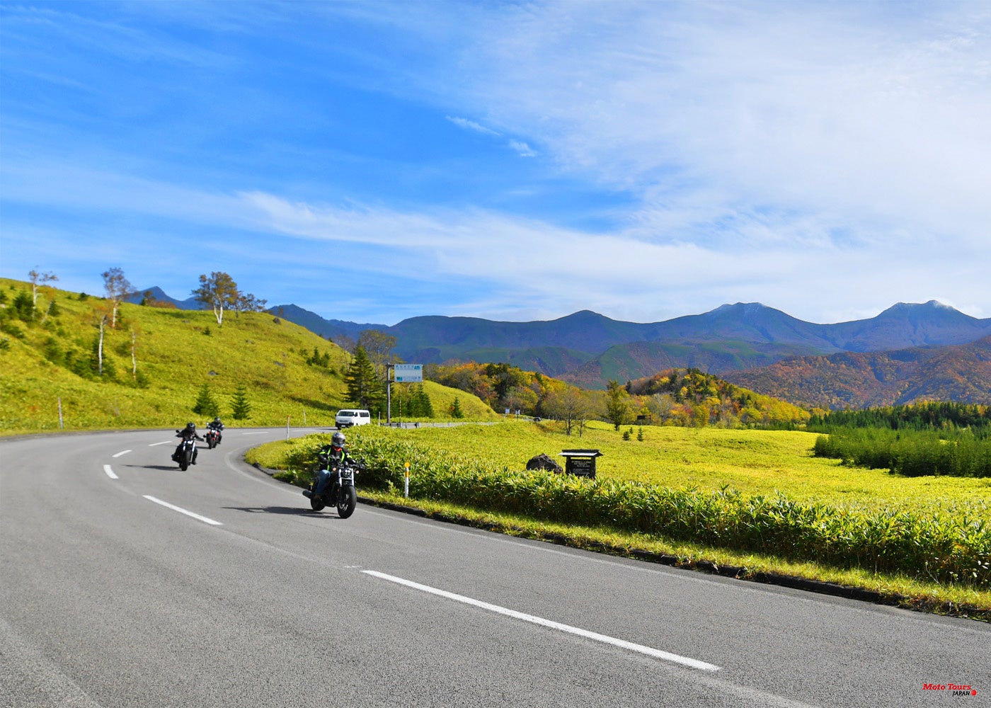 北海道の広い道！