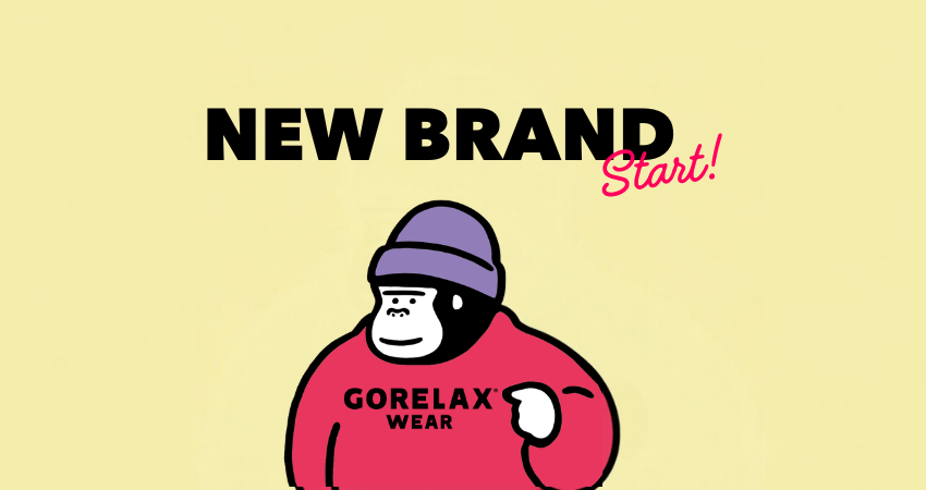ととのい系ブランド「ごリラックス」初のアパレルライン「GORELAX WEAR」が始動！第一弾は公式ストアで本日10月16日より先行発売を開始。ZOZOTOWNで10月21日発売。