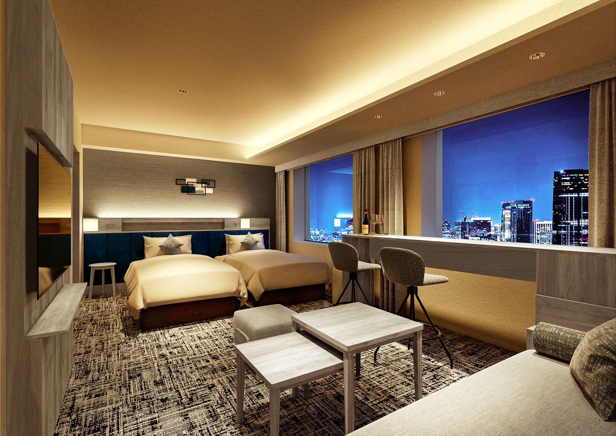 Enjoy the VIEW & Relax In the SPACE」をテーマにした新客室が