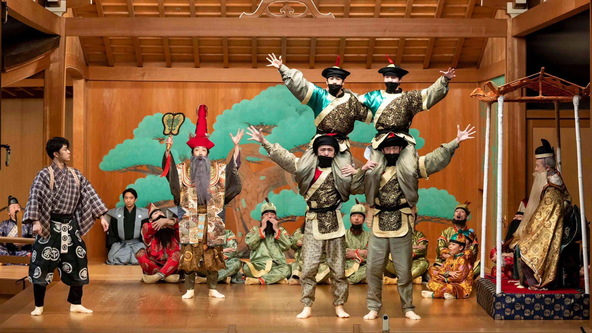 「狂言 ござる乃座 64th~野村万作卒寿記念『唐人相撲』~」 撮影:政川慎治