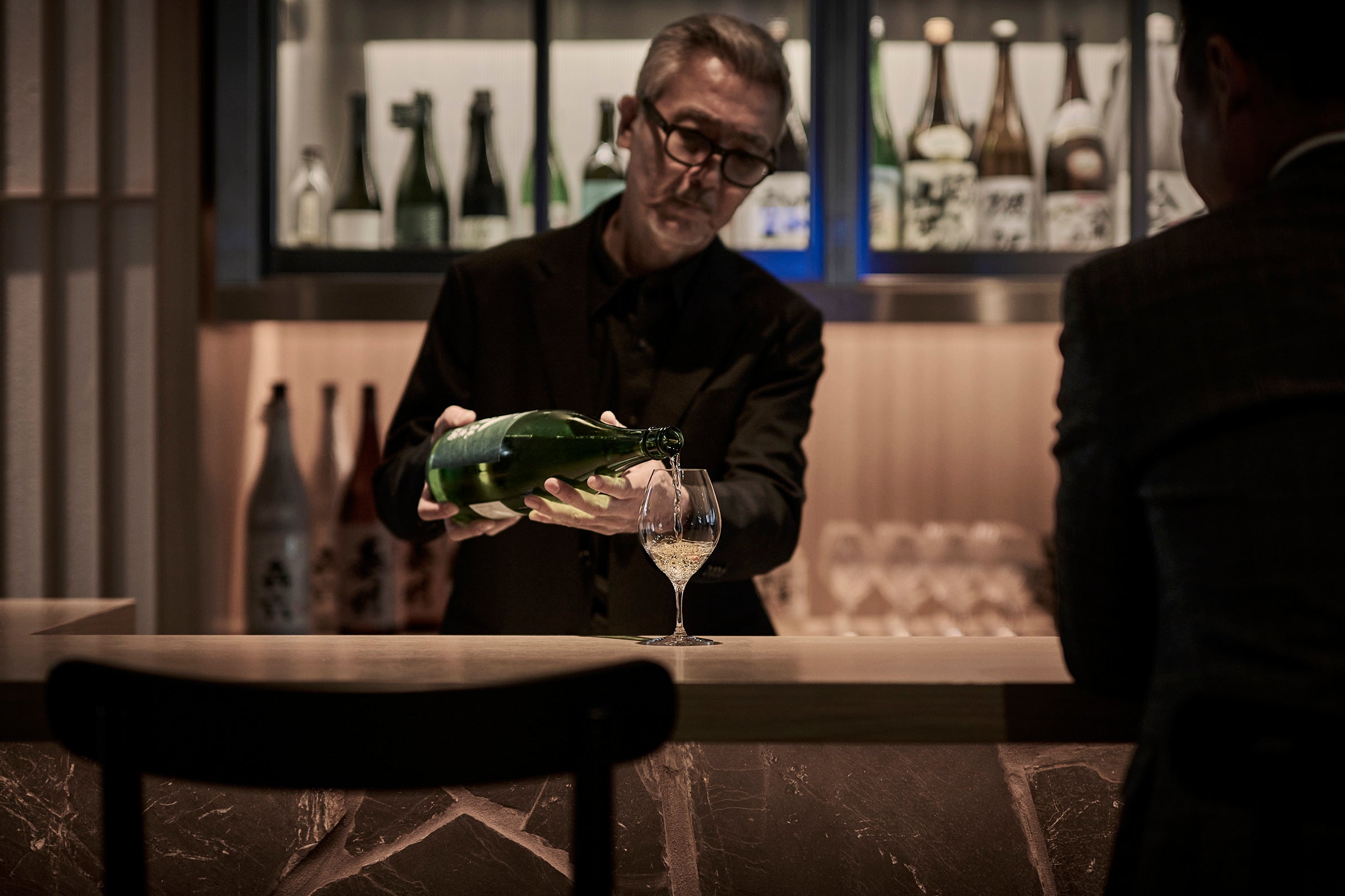 ▲ホテルの日本酒バーで過ごす大人の時間