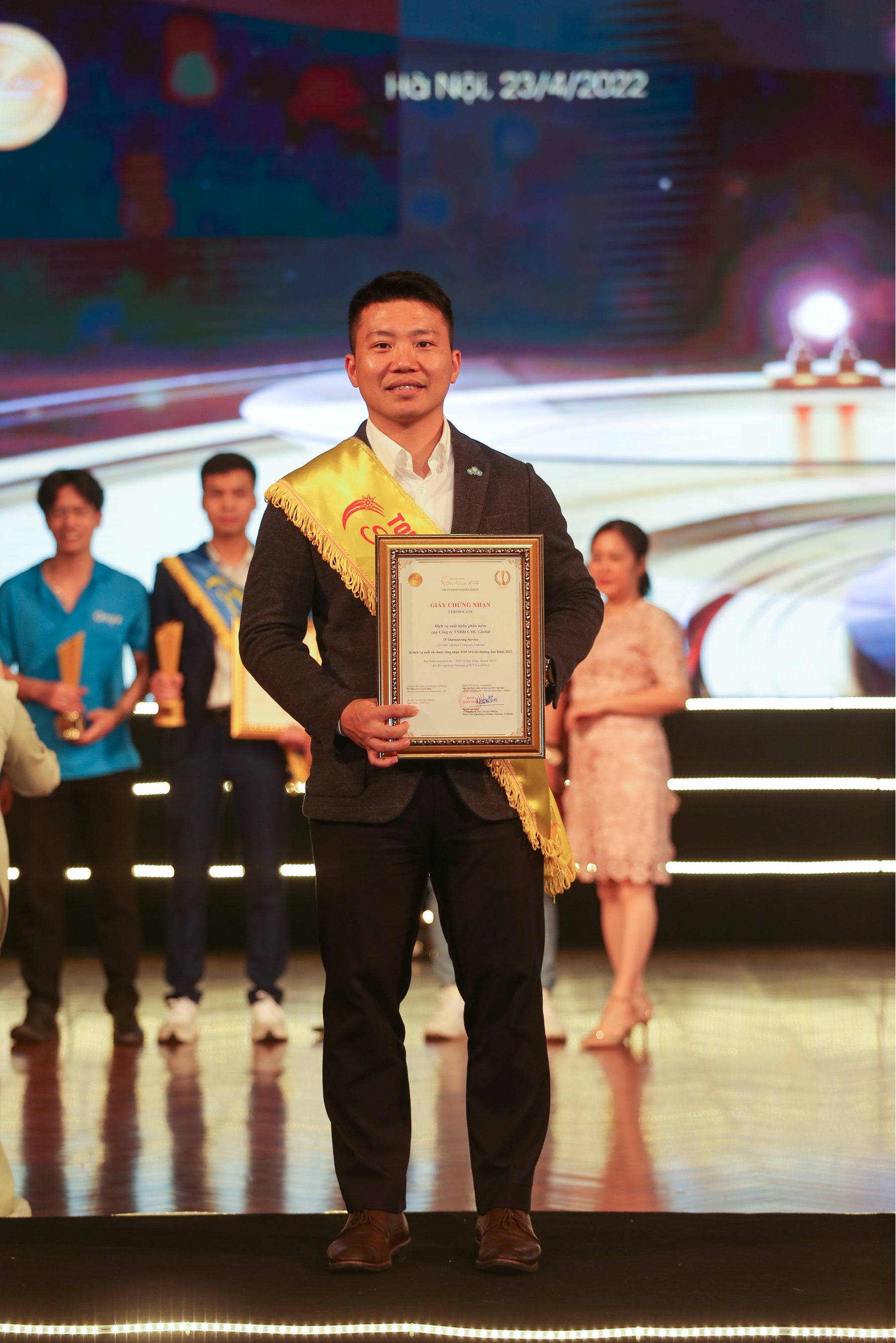 受賞式に出席CSO兼CMC代表のLang Vinh Tuong氏 （同社CSO）