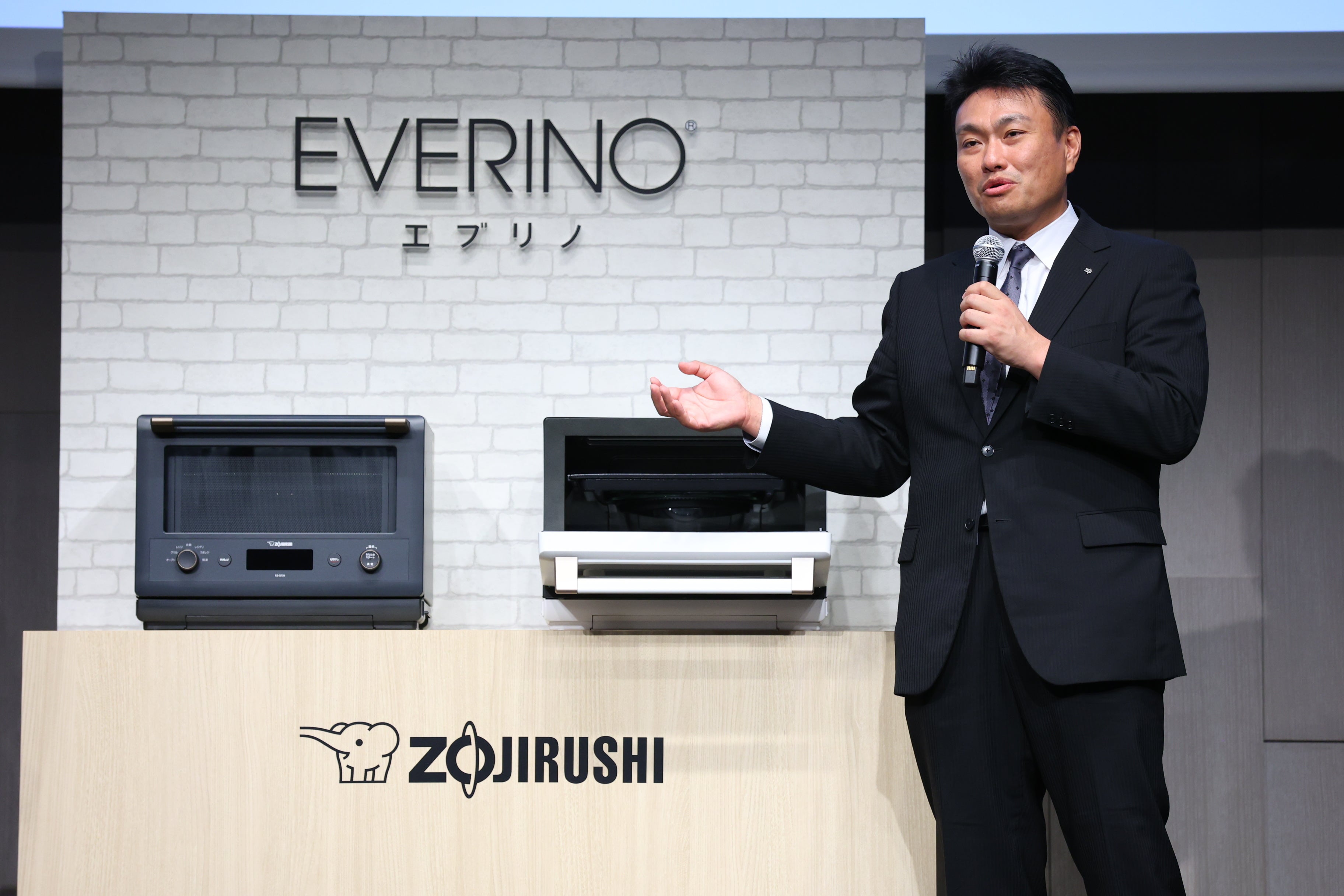 新品：象印 EVERINO オーブンレンジ 30Lブラック ES-LA30-BA 象印