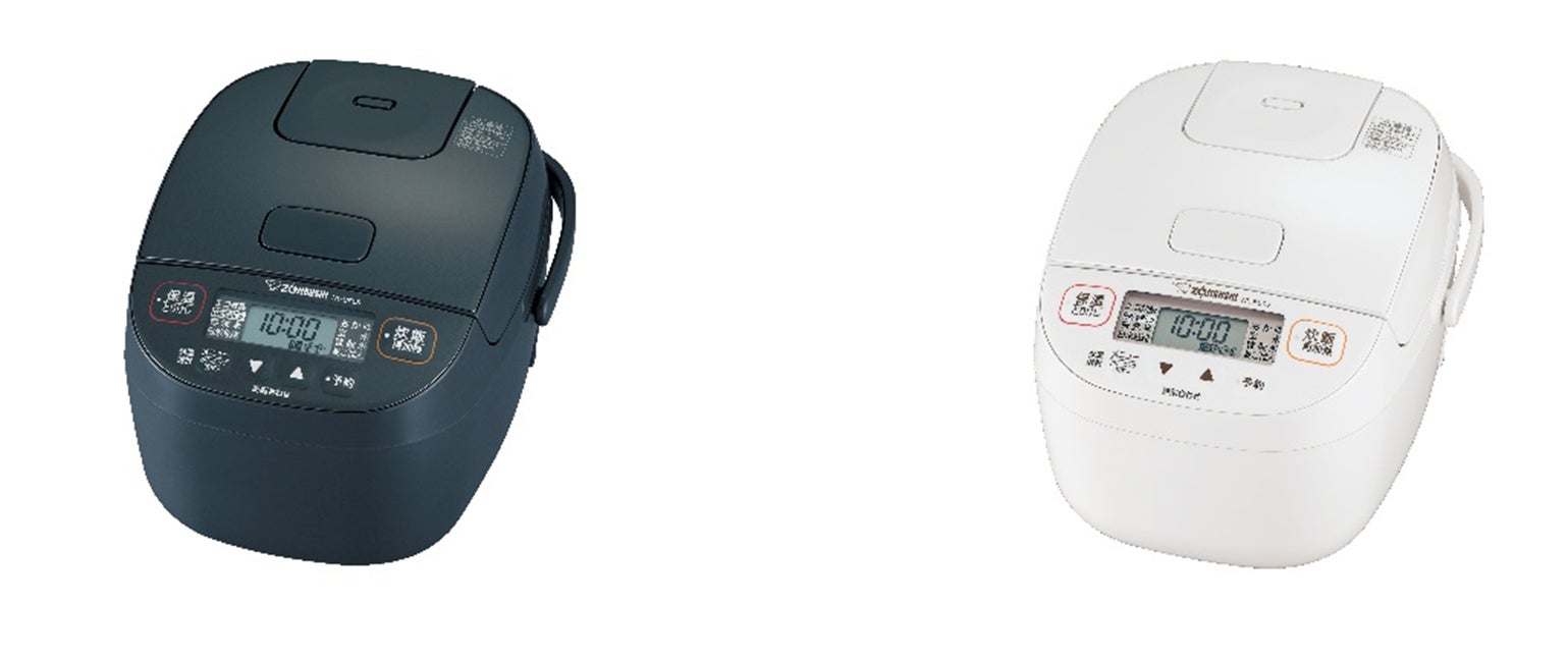 マイコン炊飯ジャー『極め炊き』NL-BE05型  左:チャコール(-HZ)/右:ソフトホワイト(-WZ)