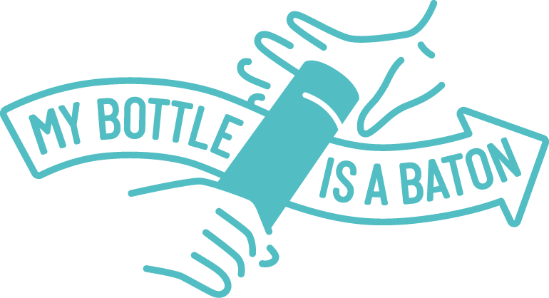 「MY BOTTLE IS A BATON」ロゴマーク