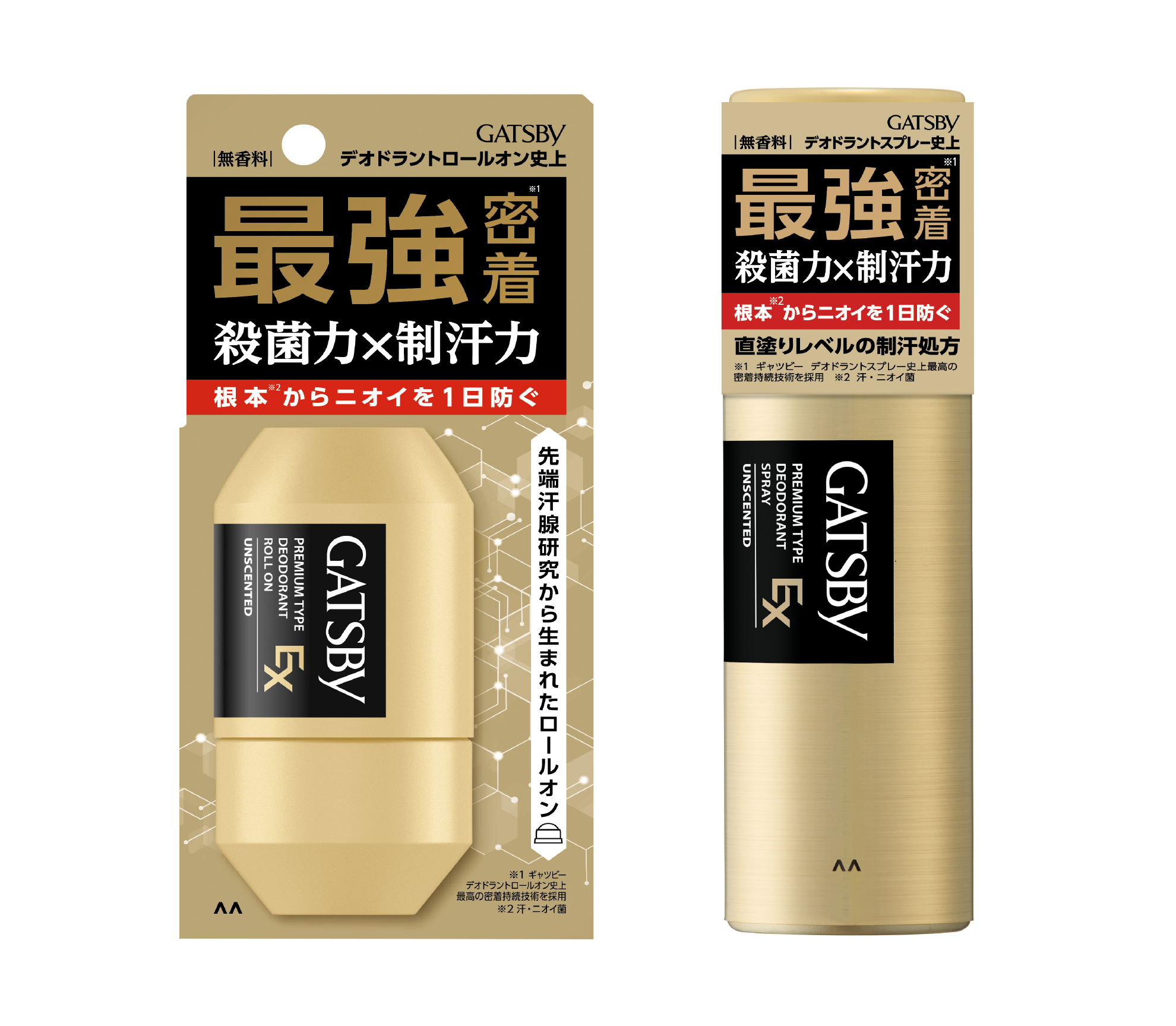 先端汗腺研究から生まれた高い制汗力※1と殺菌力で根本※2からニオイを