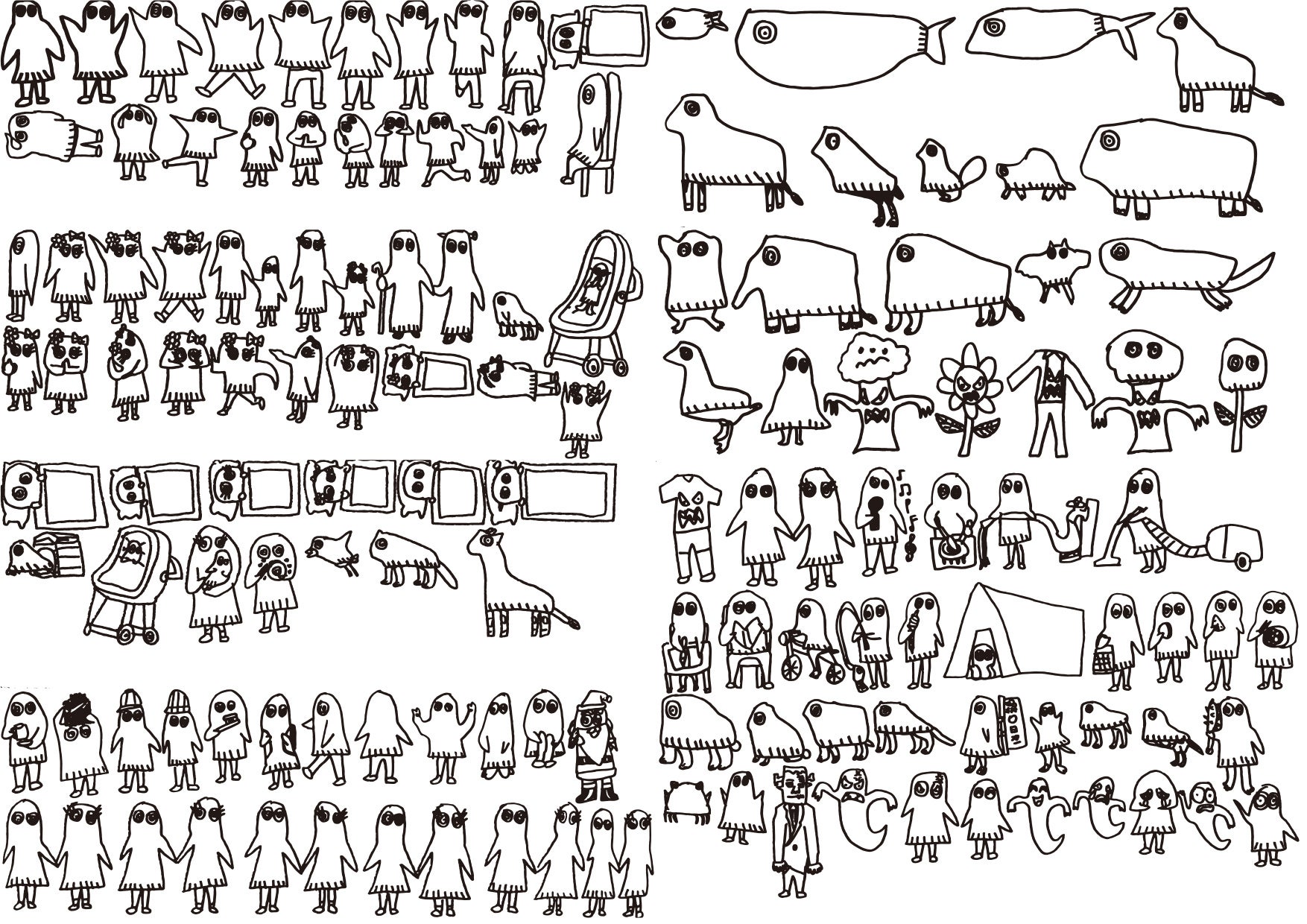 さまざまなイラスト案